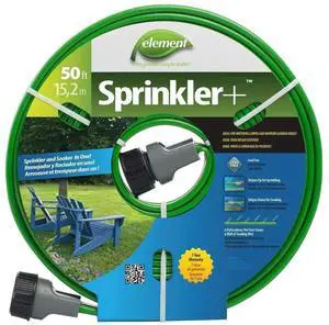 Products Element Sprinkler Soaker Hose 50' (50Ft, Green) Products Element Sprinkler Soaker Hose 50' (50Ft, Green)