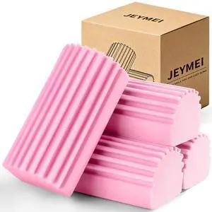 Damp Clean Duster Sponge,4Pcs Pink Dust Sponge for Cleaning Damp Clean Duster Sponge,4Pcs Pink Dust Sponge for Cleaning