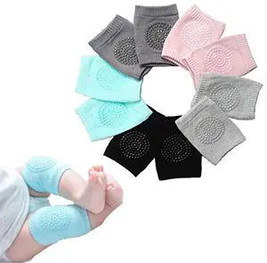 Baby Crawling Anti-Slip Knee, Unisex Baby Toddlers Kneepads 5 Pairs Baby Crawling Anti-Slip Knee, Unisex Baby Toddlers Kneepads 5 Pairs