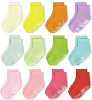 Non-Slip Toddler Socks, Girl Grip Socks for 3-5T Kids Girls Boys Toddler Sock with Grippers Non-Slip Toddler Socks, Girl Grip Socks for 3-5T Kids Girls Boys Toddler Sock with Grippers
