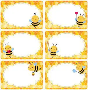 180 PCS Bee Name Tags Stickers, Self Adhesive Cute Bee Honeycomb Name Stickers Name Labels for Back to School Classroom Kids Students Cubby Locker Clothes, 2x3 inch 180 PCS Bee Name Tags Stickers, Self Adhesive Cute Bee Honeycomb Name Stickers Name Labels for Back to School Classroom Kids Students Cubby Locker Clothes, 2x3 inch