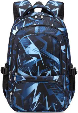 Kids School Backpack for Boys Girls Ages 6-8 8-10 10-12 Elementary Middle School Book Bags with Laptop Compartment Mochilas Escolares para Niños Niñas de 8 10 12 Años (Blue, Geometric) Kids School Backpack for Boys Girls Ages 6-8 8-10 10-12 Elementary Middle School Book Bags with Laptop Compartment Mochilas Escolares para Niños Niñas de 8 10 12 Años (Blue, Geometric)