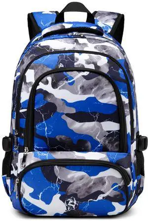 Kids Backpack for Boys Elementary Book Bags Primary Middle School Bookbags for Childs Water Resistant Back to School Gifts Son Mochila Escolares para Niños Aged 8-10 17 Inch Camo Blue Kids Backpack for Boys Elementary Book Bags Primary Middle School Bookbags for Childs Water Resistant Back to School Gifts Son Mochila Escolares para Niños Aged 8-10 17 Inch Camo Blue
