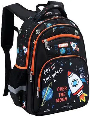 Kids Backpack for School Boys 6-10Age,16in Elementary Space Prints Bookbag Kids Backpack for School Boys 6-10Age,16in Elementary Space Prints Bookbag