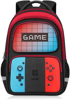 School Backpack for Boys - HFHTDC Gamer Boys Backpack for Kids Children Teens Elementary Middle School - Students Bookbag Ages 6-18,17 Video Game Bookbag Travel Back Pack School Backpack for Boys - HFHTDC Gamer Boys Backpack for Kids Children Teens Elementary Middle School - Students Bookbag Ages 6-18,17 Video Game Bookbag Travel Back Pack