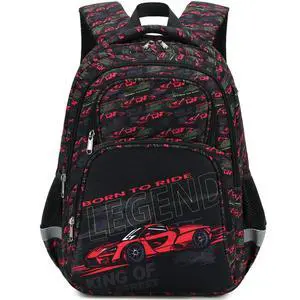 Cute Car School Backpack For Boys Elementary Kindergarten Kids School Bag (Car Black) Cute Car School Backpack For Boys Elementary Kindergarten Kids School Bag (Car Black)