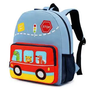 Car Dinosaur Kids Toddler Backpack for Boys and Girls Children Waterproof Preschool Bag(Blue Music Party) Car Dinosaur Kids Toddler Backpack for Boys and Girls Children Waterproof Preschool Bag(Blue Music Party)