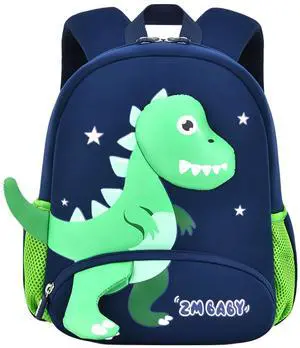 Dinosaur Anti-lost Backpack for Boys Kindergarten Preschool Bookbag with Safety Leash, Toddler Boys Backpack Daycare Bag, B-Dark-blue+Green Dinosaur Anti-lost Backpack for Boys Kindergarten Preschool Bookbag with Safety Leash, Toddler Boys Backpack Daycare Bag, B-Dark-blue+Green