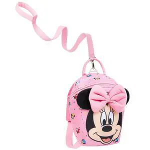 Minnie Mouse Backpack with Toddler Safety Harness for Girls Daycare Bag Backpack with Leash Preschool Outdoor Travel Gifts Minnie Mouse Backpack with Toddler Safety Harness for Girls Daycare Bag Backpack with Leash Preschool Outdoor Travel Gifts