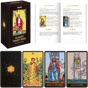 Classic Tarot Cards for Beginners - Traditional Tarot Deck (Dark) Classic Tarot Cards for Beginners - Traditional Tarot Deck (Dark)