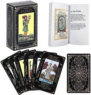 Tarot Cards Set, Tarot Cards for Beginners with Meanings on Them Tarot Cards Set, Tarot Cards for Beginners with Meanings on Them
