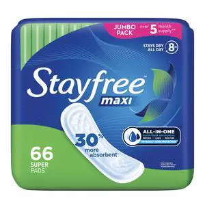 Maxi Super Pads Wingless, Period and Leaks, 66 ct Maxi Super Pads Wingless, Period and Leaks, 66 ct