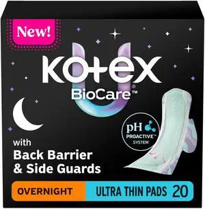 BioCare Ultra Thin Overnight Pads, Wings, 20 Count BioCare Ultra Thin Overnight Pads, Wings, 20 Count