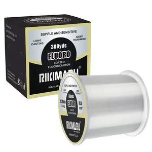 Fluoro Fishing Line, 100% Fluorocarbon Coated Fishing Line (Clear, 6LB/0.23mm/300Yds) Fluoro Fishing Line, 100% Fluorocarbon Coated Fishing Line (Clear, 6LB/0.23mm/300Yds)