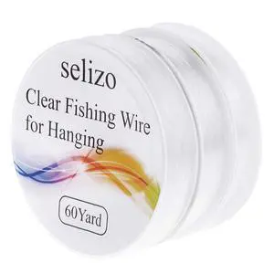 Fishing Wire, Selizo 3Pcs Clear Fishing Line Jewelry String Invisible Nylon Thread for Hanging Decorations, Beading and Crafts (3 Sizes, 60 Yards per Roll) Fishing Wire, Selizo 3Pcs Clear Fishing Line Jewelry String Invisible Nylon Thread for Hanging Decorations, Beading and Crafts (3 Sizes, 60 Yards per Roll)