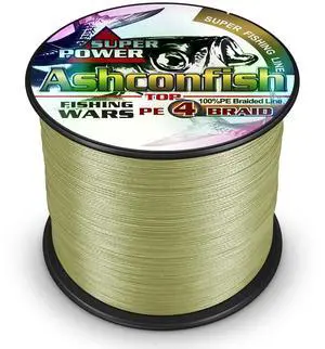 Braided Fishing Line- 4 Strands Super Strong PE Fishing Wire Heavy Tensile for Saltwater & Freshwater Fishing -Abrasion Resistant - Zero Stretch- 100M/109Yds 30LB Army Green Braided Fishing Line- 4 Strands Super Strong PE Fishing Wire Heavy Tensile for Saltwater & Freshwater Fishing -Abrasion Resistant - Zero Stretch- 100M/109Yds 30LB Army Green