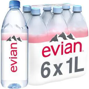 Natural Spring Water, 1 L bottles, 6 pack Natural Spring Water, 1 L bottles, 6 pack