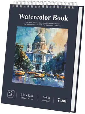 Water Color Paper 9 x 12, Watercolor Sketchbook 140 lb Cold Press, 32 Sheets (64 Pages) Watercolor Pad, Perfect for Classroom, Home & Travel, Art Supplies for Artists Gifts. Water Color Paper 9 x 12, Watercolor Sketchbook 140 lb Cold Press, 32 Sheets (64 Pages) Watercolor Pad, Perfect for Classroom, Home & Travel, Art Supplies for Artists Gifts.