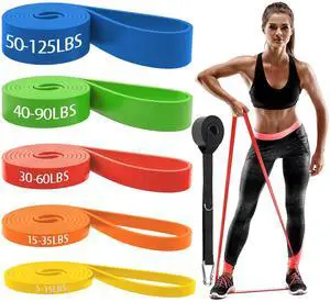 Resistance Bands for Working Out, 5-Level Pull Up Assist Bands Set with Door Anchor, Workout for Women and Men, Exercise Bands,Training, Plasticity, Physical Therapy at Home/Gym Resistance Bands for Working Out, 5-Level Pull Up Assist Bands Set with Door Anchor, Workout for Women and Men, Exercise Bands,Training, Plasticity, Physical Therapy at Home/Gym