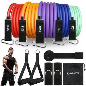 Heavy Resistance Bands Set for Working Out - Exercise Bands With Door Anchor and Handles - Stretch Bands for Fitness, Workout, Ligas Para Hacer Ejercicio Heavy Resistance Bands Set for Working Out - Exercise Bands With Door Anchor and Handles - Stretch Bands for Fitness, Workout, Ligas Para Hacer Ejercicio