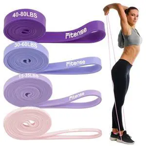 Pull Up Bands, Fitense 5-80lbs Resistance Bands Set with Door Anchor, Stretching Assist Band, Portable Exercise, Muscle Training, Physical Therapy, Exercise Workout Bands for Working Out for Women Pull Up Bands, Fitense 5-80lbs Resistance Bands Set with Door Anchor, Stretching Assist Band, Portable Exercise, Muscle Training, Physical Therapy, Exercise Workout Bands for Working Out for Women