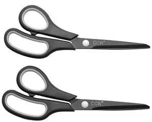 Scissors 8 Inch Soft Comfort-Grip Handles Sharp Titanium Blades, 2-Pack Scissors 8 Inch Soft Comfort-Grip Handles Sharp Titanium Blades, 2-Pack