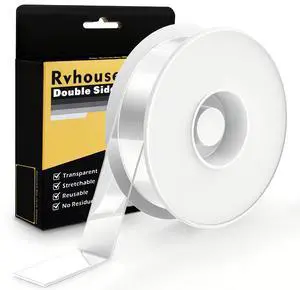 Heavy Duty Double Sided Tape, 1.18 x 80 in, Clear, 1 Pack Heavy Duty Double Sided Tape, 1.18 x 80 in, Clear, 1 Pack