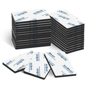 60 Pcs Double Sided Adhesive Pads, Heavy Duty Foam Mounting Tape 60 Pcs Double Sided Adhesive Pads, Heavy Duty Foam Mounting Tape