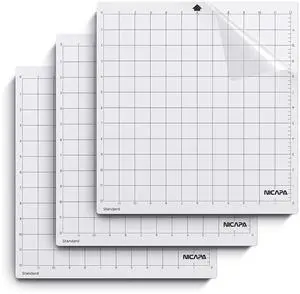 Standard Grip Cutting Mat for Silhouette Cameo 4/3/2/1 (12x12 inch,3 pack) Standard Adhesive Sticky Quilting Cut Pads Replacement Accessories for Silhouette Cameo Standard Grip Cutting Mat for Silhouette Cameo 4/3/2/1 (12x12 inch,3 pack) Standard Adhesive Sticky Quilting Cut Pads Replacement Accessories for Silhouette Cameo