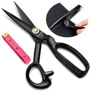 Fabric Scissors Professional, 8" Heavy Duty Sewing Scissor for Fabric Cutting, Tailor Sharp Sewing Shears for Cutting Leather craft Home Office Students Artists Dressmakers Fabric Scissors Professional, 8" Heavy Duty Sewing Scissor for Fabric Cutting, Tailor Sharp Sewing Shears for Cutting Leather craft Home Office Students Artists Dressmakers