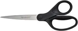 16451 8-Inch KleenEarth Recycled Scissors For Office and Home, Black 16451 8-Inch KleenEarth Recycled Scissors For Office and Home, Black