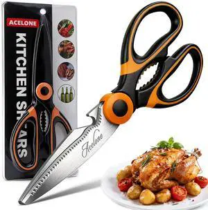 Kitchen Shears,Premium Heavy Duty Shears Ultra Sharp Stainless Steel Multi-function Kitchen Scissors for Chicken/Poultry/Fish/Meat/Vegetables/Herbs/BBQ Kitchen Shears,Premium Heavy Duty Shears Ultra Sharp Stainless Steel Multi-function Kitchen Scissors for Chicken/Poultry/Fish/Meat/Vegetables/Herbs/BBQ