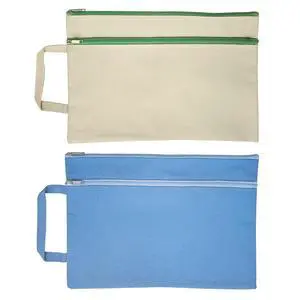 A4 Mesh Zipper Pouch, Waterproof File Bag with Handle,Foldable Document Organizer for School, Office, Travel - Durable Folder with Puzzle Project/Cross Stitch (2) A4 Mesh Zipper Pouch, Waterproof File Bag with Handle,Foldable Document Organizer for School, Office, Travel - Durable Folder with Puzzle Project/Cross Stitch (2)