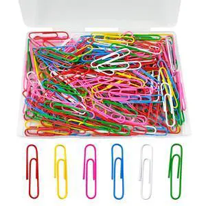 Paper Clips, 180 Pack 2 Inch Large Colored Paperclips, Large Assorted Colored Coated Paper Clips,Jumbo Reusable Big Paperclips for Paperwork Office School Document Organizing Paper Clips, 180 Pack 2 Inch Large Colored Paperclips, Large Assorted Colored Coated Paper Clips,Jumbo Reusable Big Paperclips for Paperwork Office School Document Organizing