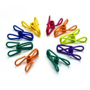 16 Pack Chip Clips, Utility PVC-Coated Colorful Steel Clip for Sealing Food 16 Pack Chip Clips, Utility PVC-Coated Colorful Steel Clip for Sealing Food