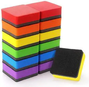 6 Pack Magnetic Dry Eraser Erasers 4.2'' x 2.2'', Square 6 Pack Magnetic Dry Eraser Erasers 4.2'' x 2.2'', Square
