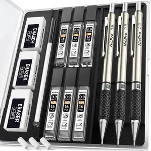 0.9 mm Art Mechanical Pencil Set in Storage Case, 3 PCS 0.9 mm Art Mechanical Pencil Set in Storage Case, 3 PCS