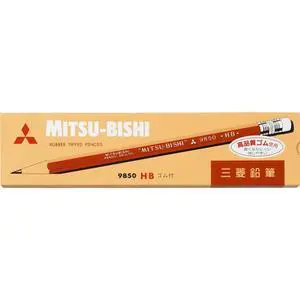 B. Toys Mitsubishi Pencil with Pencil Eraser 9850 Hardness HB K9850HB B. Toys Mitsubishi Pencil with Pencil Eraser 9850 Hardness HB K9850HB