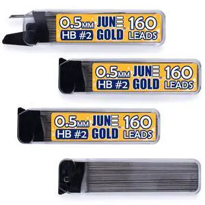 0.5 mm, 640 Lead Refills, HB #2, 4 Dispensers/w 160 Pieces Each 0.5 mm, 640 Lead Refills, HB #2, 4 Dispensers/w 160 Pieces Each