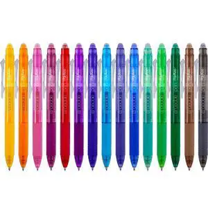 Erasable Gel Pens, 15 Colors Retractable Erasable Pens Clicker, Fine Point 0.7mm, Make Mistakes Disappear, Assorted Color Inks for Drawing Coloring Writing Planner Erasable Gel Pens, 15 Colors Retractable Erasable Pens Clicker, Fine Point 0.7mm, Make Mistakes Disappear, Assorted Color Inks for Drawing Coloring Writing Planner