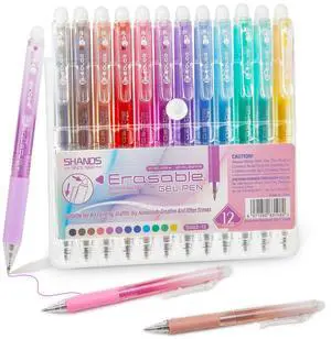 Retractable Erasable Gel Pens Clicker,Fine Point 0.7mm Smooth Writing Pens,Cute Pens For Writing Journaling Taking Notes School Office Home. (12 Colors) Retractable Erasable Gel Pens Clicker,Fine Point 0.7mm Smooth Writing Pens,Cute Pens For Writing Journaling Taking Notes School Office Home. (12 Colors)