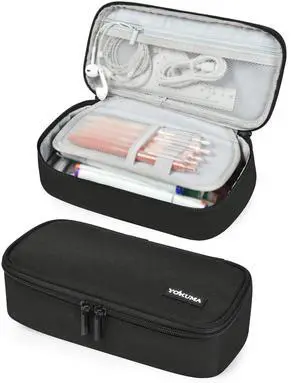Pencil Case for Boys Big Capacity Pencil Pouch Bag Box School,Black Pencil Case for Boys Big Capacity Pencil Pouch Bag Box School,Black