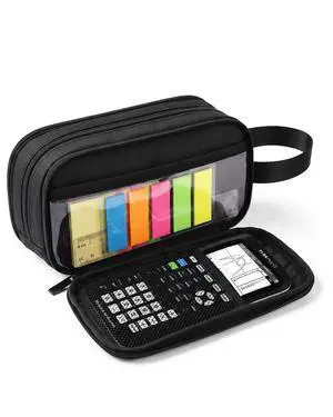 Pencil Case Pouch Expandable - Extra Large Pencil Pouch Aesthetic Pencil Bag Office Stationery Organizer with Handle for Adult Men Women Back to School Supplies - Black Pencil Case Pouch Expandable - Extra Large Pencil Pouch Aesthetic Pencil Bag Office Stationery Organizer with Handle for Adult Men Women Back to School Supplies - Black