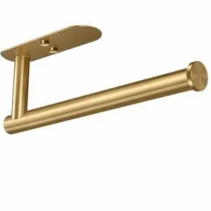 Adhesive Paper Towel Holder Under Cabinet Wall Mount for Kitchen Paper Towel, Paper Towel Roll Holder Stick to Wall, Stainless Steel (Gold) Adhesive Paper Towel Holder Under Cabinet Wall Mount for Kitchen Paper Towel, Paper Towel Roll Holder Stick to Wall, Stainless Steel (Gold)