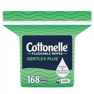 GentlePlus Flushable Wipes, 1 Pack, 168 Wipes per Pack GentlePlus Flushable Wipes, 1 Pack, 168 Wipes per Pack