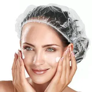 100pk Disposable Shower Caps LARGE SIZE 50cm/20in Unisex Plastic Hair Caps for Deep Conditioning Shower Cap Reusable Waterproof for Women Men Thin Design 100pk Disposable Shower Caps LARGE SIZE 50cm/20in Unisex Plastic Hair Caps for Deep Conditioning Shower Cap Reusable Waterproof for Women Men Thin Design