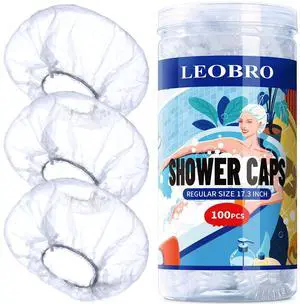 100PCS Disposable Shower Caps, Shower Caps for Women Disposable, Clear Plastic Shower Cap, Plastic Hair Caps for Hair Treatment, Regular Size 17.3 INCH 100PCS Disposable Shower Caps, Shower Caps for Women Disposable, Clear Plastic Shower Cap, Plastic Hair Caps for Hair Treatment, Regular Size 17.3 INCH
