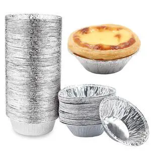 100 PCS Mini Pie Pans, Aluminum Foil Disposable Egg Tart Molds, Mini Tart Pans for Baking, Mini Tart Shells for Making Cupcake, Quiche Pie, Caramel Pudding 100 PCS Mini Pie Pans, Aluminum Foil Disposable Egg Tart Molds, Mini Tart Pans for Baking, Mini Tart Shells for Making Cupcake, Quiche Pie, Caramel Pudding