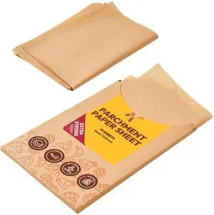 Parchment Paper Baking Sheets, 75 Pcs 12x16 Inch Brown, Heavy Duty Parchment Paper Baking Sheets, 75 Pcs 12x16 Inch Brown, Heavy Duty