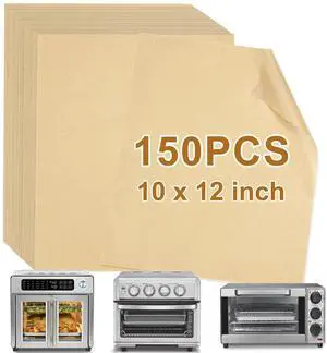 10x12 Inch Air Fryer Liners, 150PCS Unbleached Parchment Paper 10x12 Inch Air Fryer Liners, 150PCS Unbleached Parchment Paper